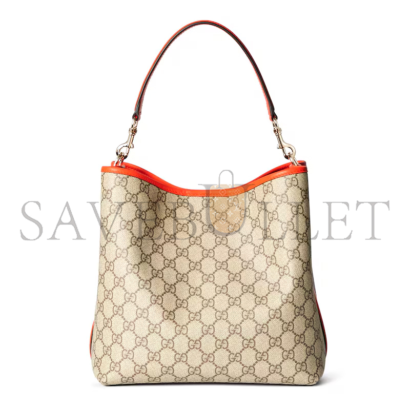 GUCCI GG EMBLEM MEDIUM BUCKET BAG 815103 (25*25*15.5cm)